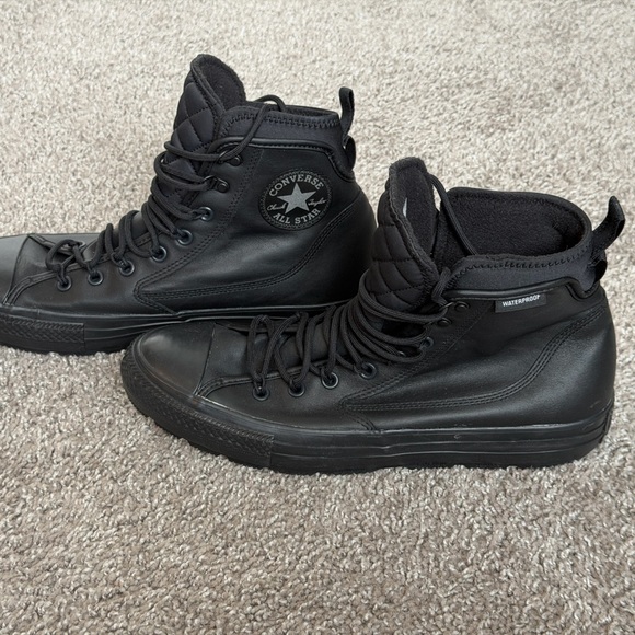 Converse Other - Converse Black Waterproof High-Top Sneakers
